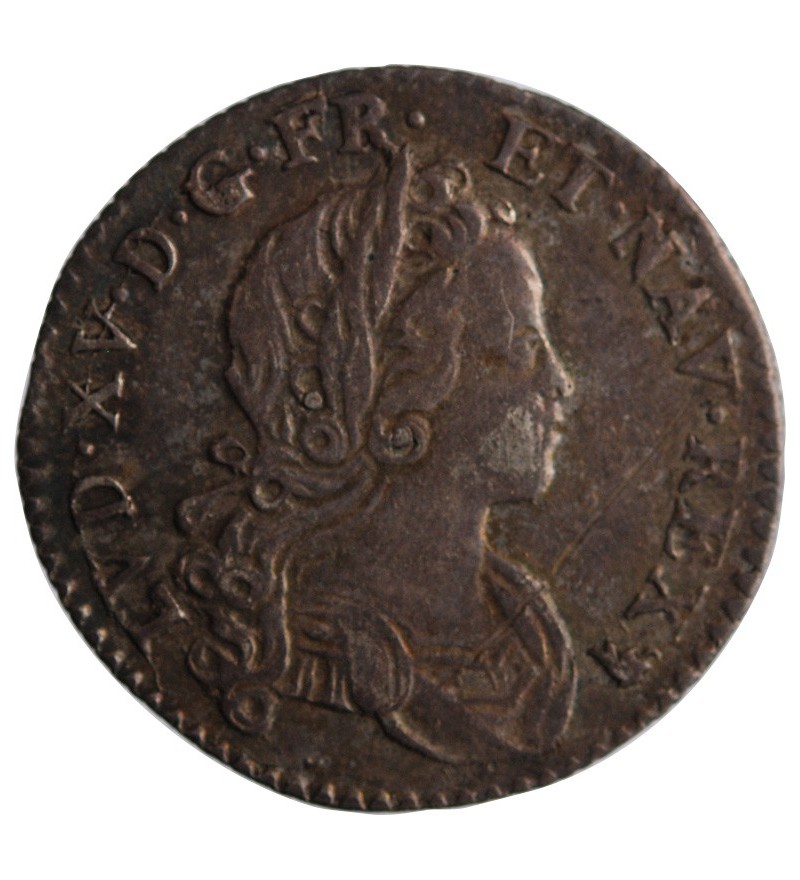 LOUIS XV ﻿- 1/12 ECU DE FRANCE & NAVARRE 1719 R ORLEANS