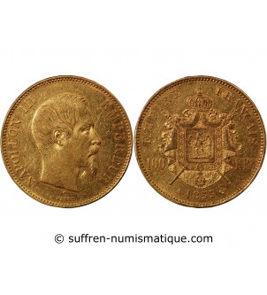 NAPOLEON III - 100 FRANCS OR 1855 A PARIS﻿