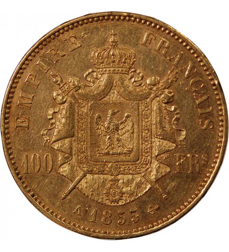 NAPOLEON III - 100 FRANCS OR 1855 A PARIS﻿
