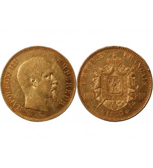 NAPOLEON III - 100 FRANCS OR 1855 A PARIS﻿ 2