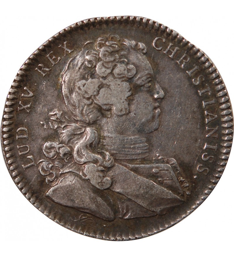 PARTIES CASUELLES, LOUIS XV – JETON ARGENT 1725