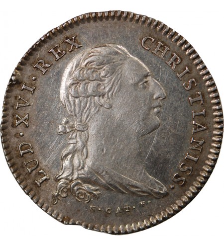 SECRETAIRES DU ROI, LOUIS XVI – JETON ARGENT 1776