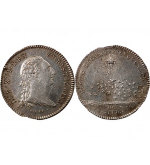 SECRETAIRES DU ROI, LOUIS XVI – JETON ARGENT 1776 2