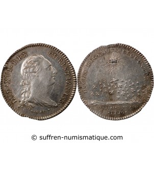 SECRETAIRES DU ROI, LOUIS XVI – JETON ARGENT 1776