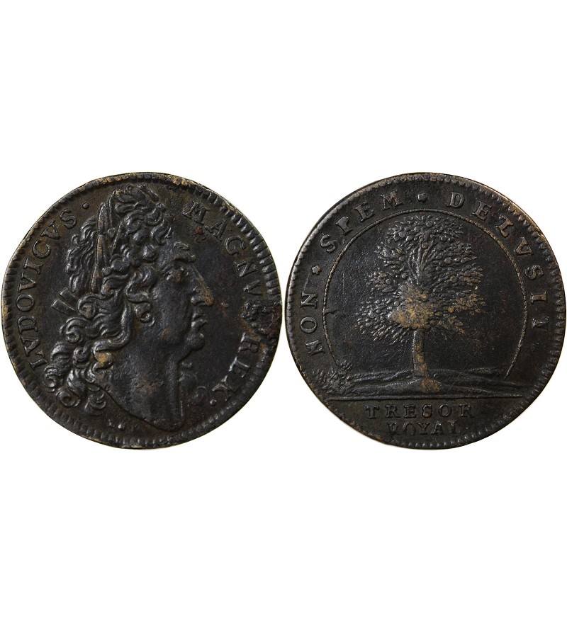 TRESOR ROYAL, LOUIS XIV - JETON CUIVRE