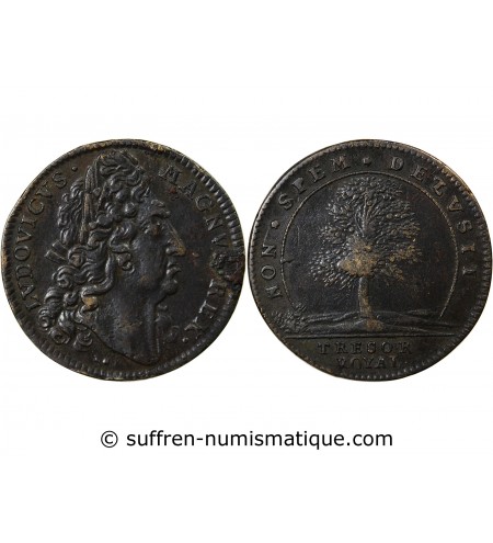TRESOR ROYAL, LOUIS XIV - JETON CUIVRE