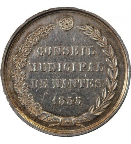 CONSEIL MUNICIPAL DE NANTES - JETON ARGENT 1855