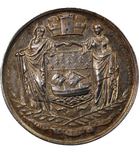 CONSEIL MUNICIPAL DE NANTES - JETON ARGENT 1855