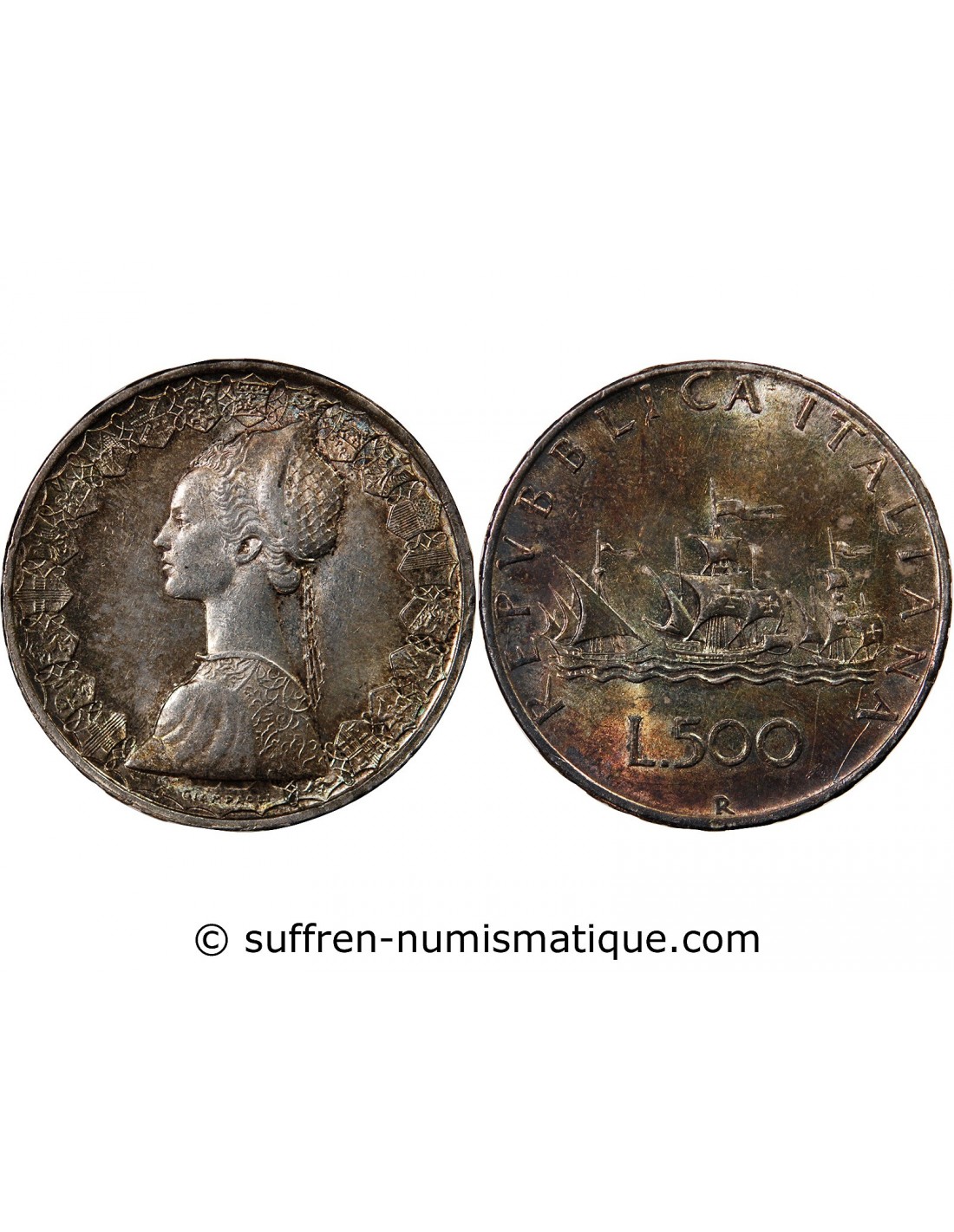 ITALIE 500 Lire caravelles 1958 Rome fwo_443311 Monde