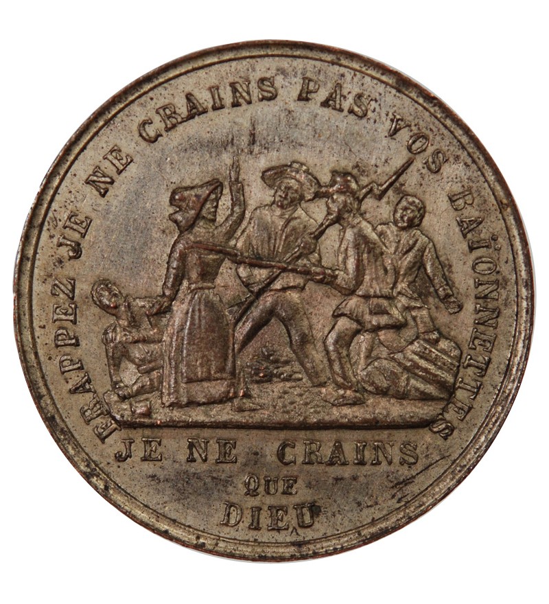 IIe RÉPUBLIQUE, GARDE MOBILE – MÉDAILLE CUIVRE ARGENTÉ 1848