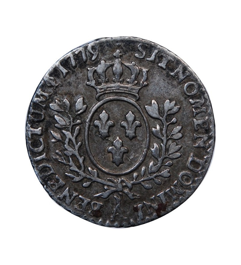 LOUIS XVI - 1/20 ECU A LA VIEILLE TETE LOUIS XV 1779 A PARIS 