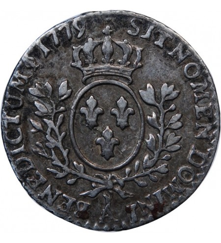 LOUIS XVI - 1/20 ECU A LA VIEILLE TETE LOUIS XV 1779 A PARIS 