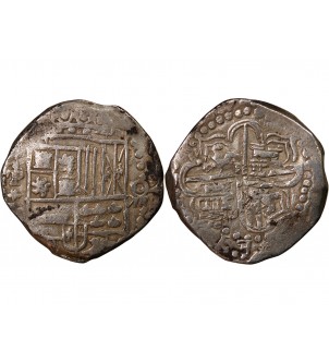 BOLIVIE, PHILIPPE III - 8 REALES ARGENT 1596 / 1621 2