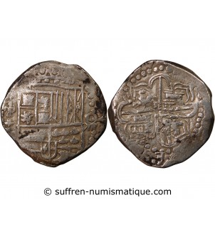 BOLIVIE, PHILIPPE III - 8 REALES ARGENT 1596 / 1621