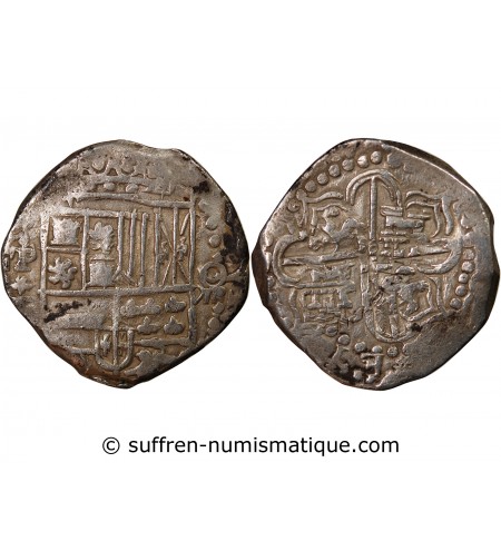 BOLIVIE, PHILIPPE III - 8 REALES ARGENT 1596 / 1621