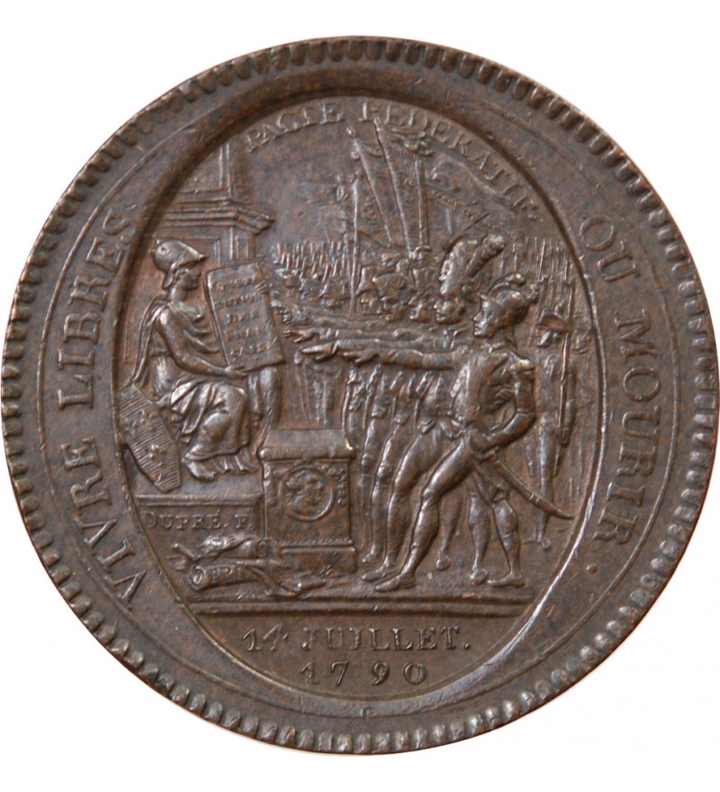 MONNAIE DE CONFIANCE - MONNERON 5 SOLS AU SERMENT 1792 L'AN IV