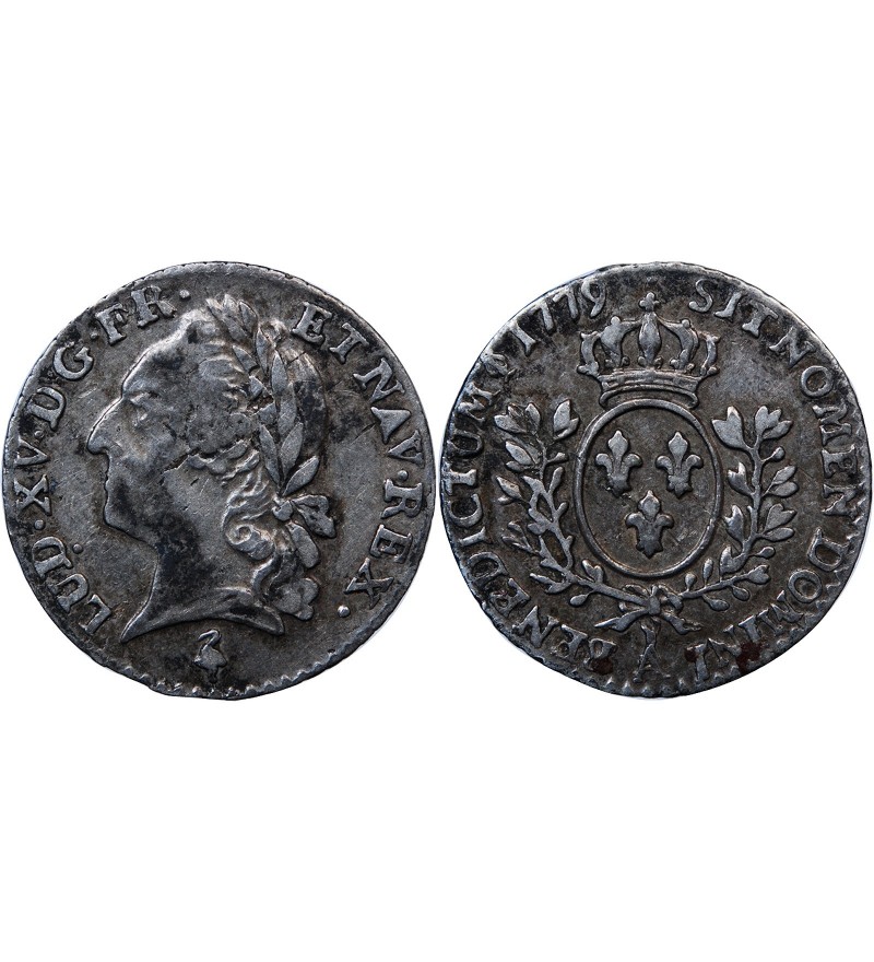 LOUIS XVI - 1/20 ECU A LA VIEILLE TETE LOUIS XV 1779 A PARIS 