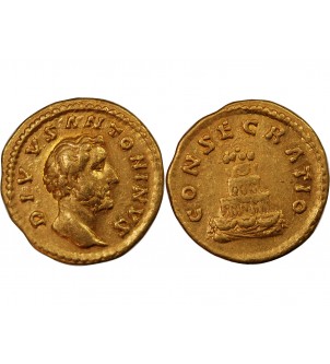 ANTONIN LE PIEUX, FRAPPE SOUS MARC AURÈLE - AUREUS OR 161 ROME 2