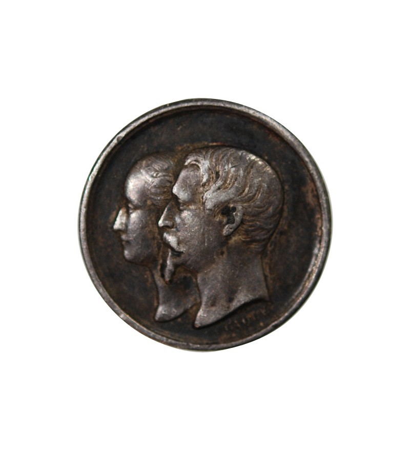 NAPOLEON IV, NAISSANCE - PETITE MEDAILLE ARGENT 1856