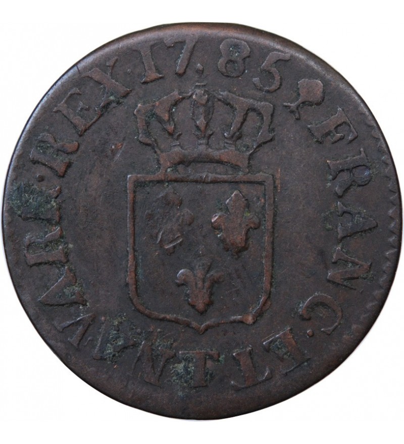 LOUIS XVI - LIARD 1785 T NANTES