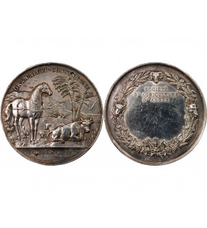 SOCIÉTÉ D'AGRICULTURE D'ALGER - MEDAILLE ARGENT 1876 2