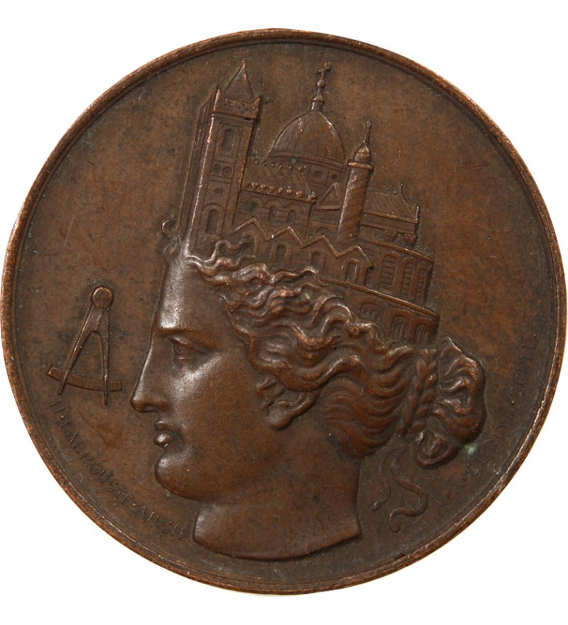 SOCIETE CENTRALE DES ARCHITECTES - JETON CUIVRE poinçon Abeille (1860-1879)