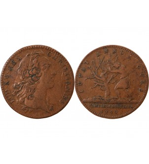 PARTIES CASUELLES, LOUIS XV - JETON CUIVRE 1747 2
