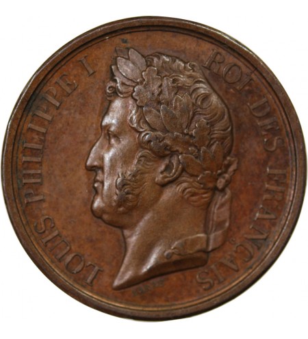 LOUIS-PHILIPPE Ier - JETON CUIVRE 1842 - L'ARMÉE AU DUC D'ORLEANS