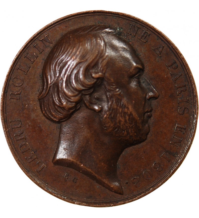 IIe RÉPUBLIQUE, LEDRU-ROLLIN – MÉDAILLE CUIVRE 1848