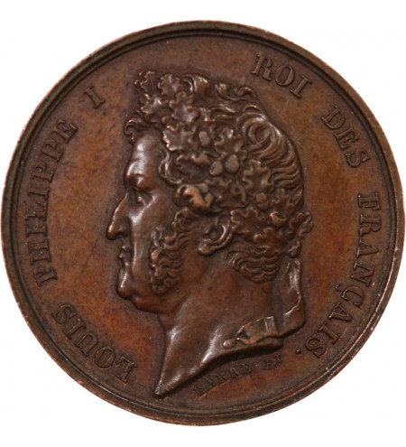 LOUIS-PHILIPPE Ier - MEDAILLE CUIVRE 1836 - ARC DE TRIOMPHE