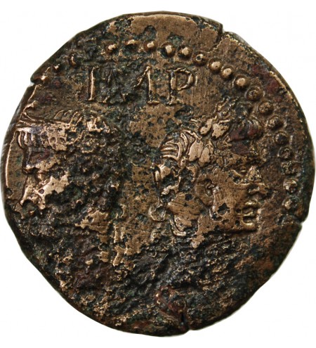 NEMAUSUS, NIMES, AUGUSTE ET AGRIPPA - DUPONDIUS 29 AV JC / 10