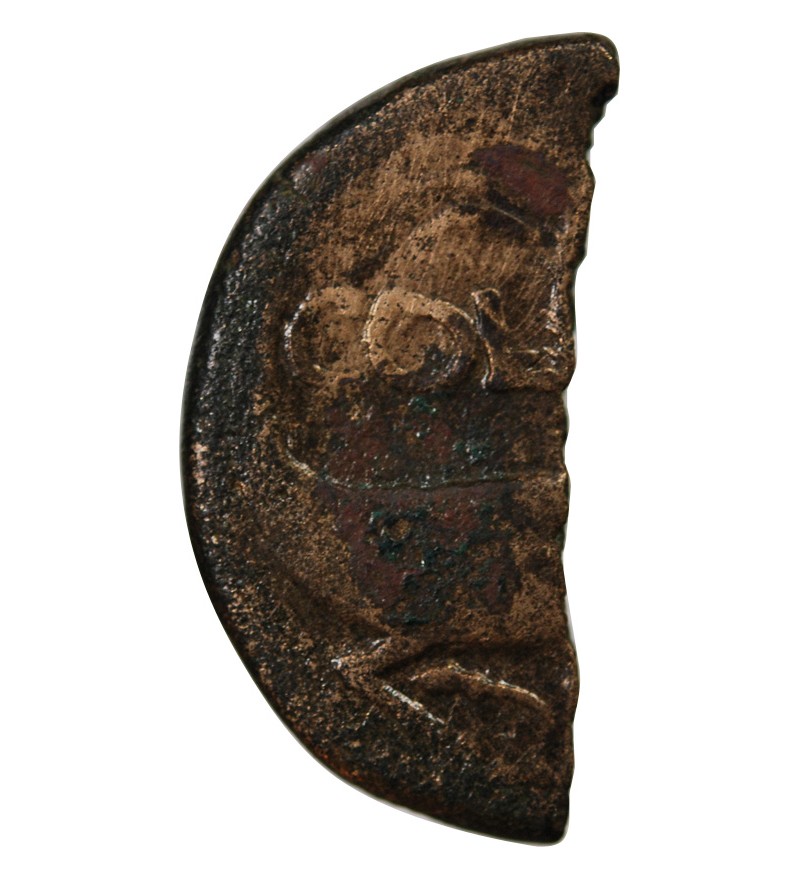 NEMAUSUS, NIMES, AUGUSTE ET AGRIPPA - 1/2 DUPONDIUS 29 AV JC / 10