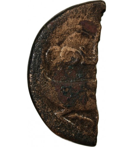 NEMAUSUS, NIMES, AUGUSTE ET AGRIPPA - 1/2 DUPONDIUS 29 AV JC / 10