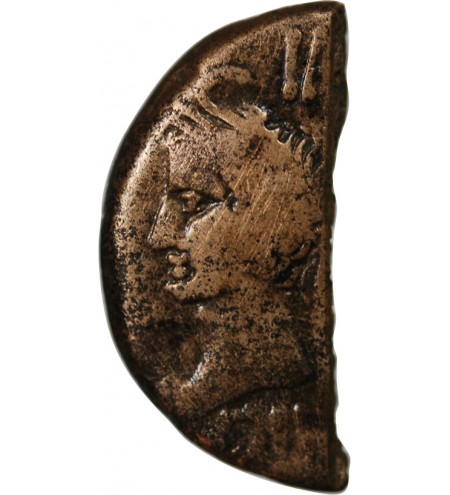 NEMAUSUS, NIMES, AUGUSTE ET AGRIPPA - 1/2 DUPONDIUS 29 AV JC / 10