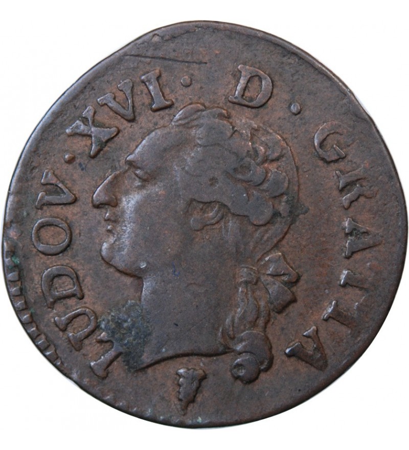 LOUIS XVI - LIARD 1791 K BORDEAUX
