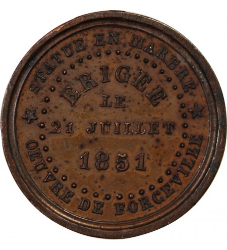 IIe RÉPUBLIQUE, STATUE DE GRESSET – JETON CUIVRE 1851