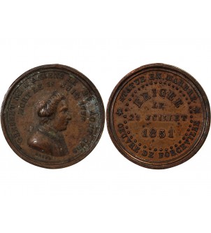 IIe RÉPUBLIQUE, STATUE DE GRESSET – JETON CUIVRE 1851 2