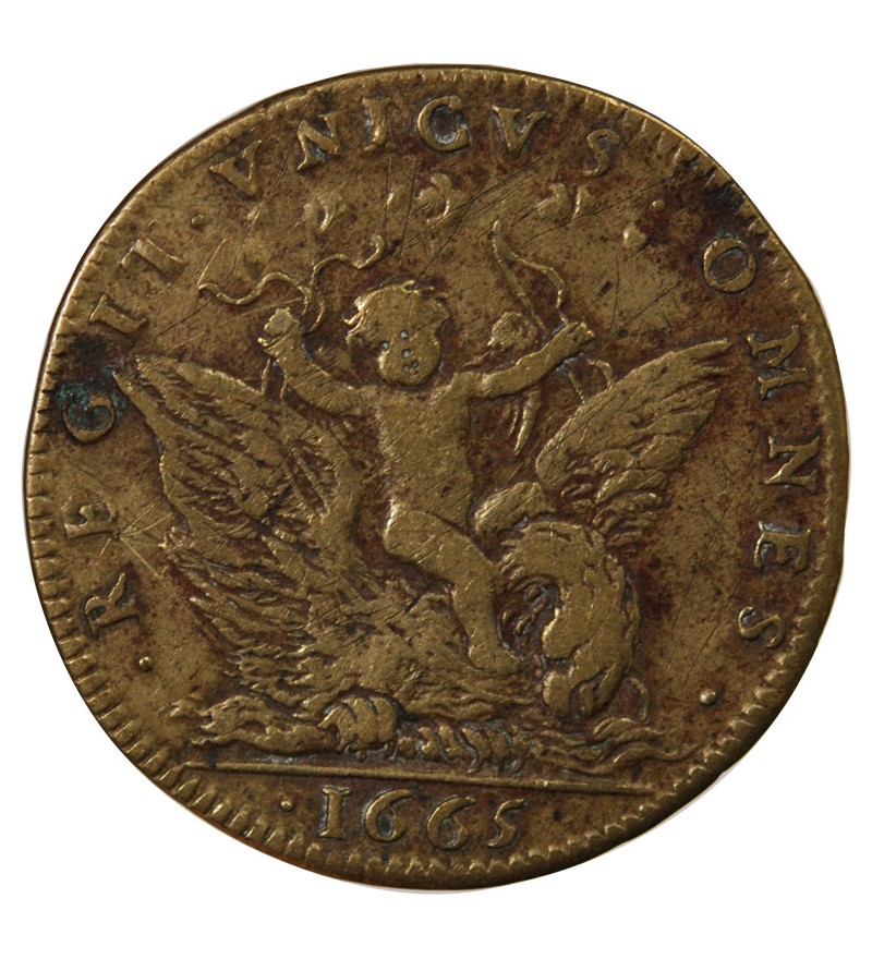 AMOUR ET MARIAGE - JETON LAITON 1665