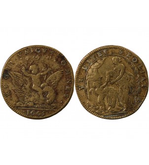 AMOUR ET MARIAGE - JETON LAITON 1665 2