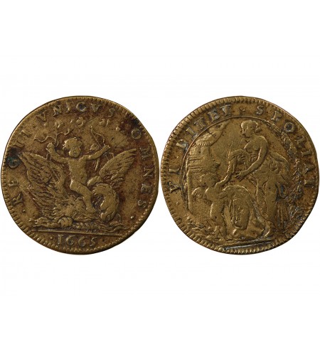 AMOUR ET MARIAGE - JETON LAITON 1665