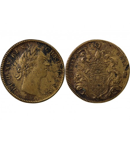 ETATS D'ARTOIS, LOUIS XV - JETON LAITON - Emission de 1756