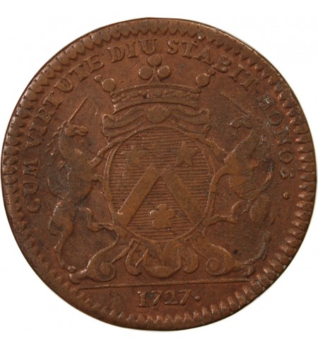 MAIRE DE DIJON, ETIENNE BAUDINET – JETON CUIVRE 1727