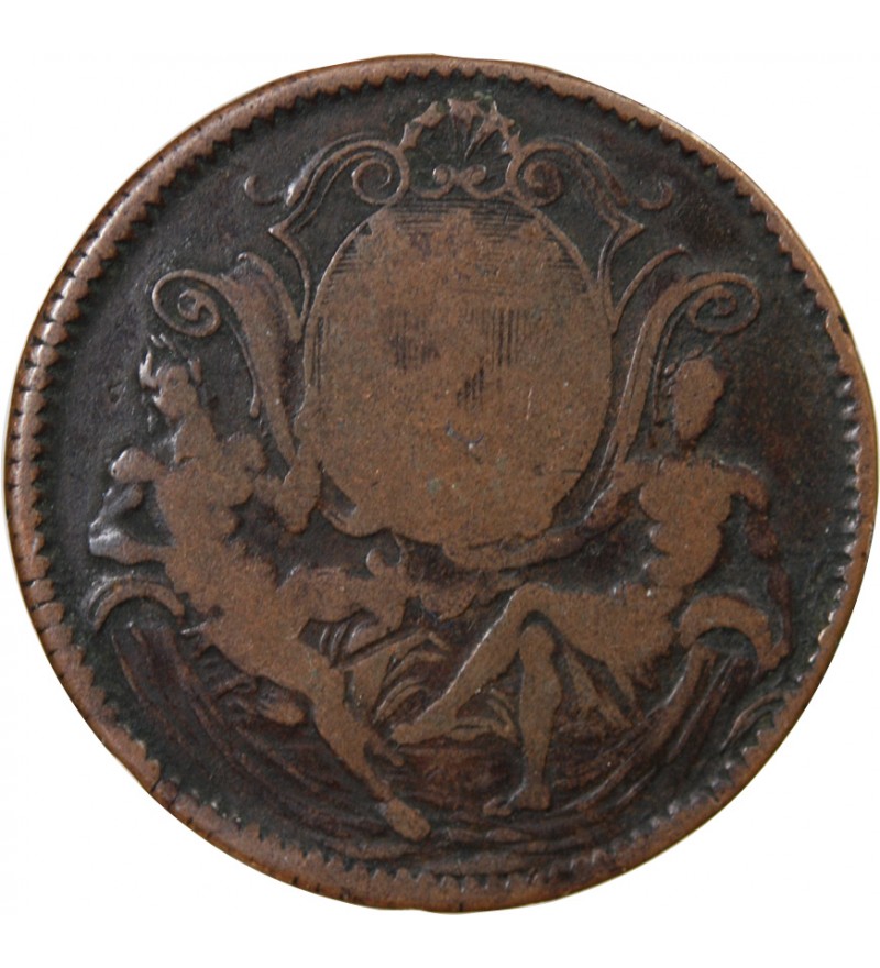 CONSULAT DE LYON, LES QUATRE ECHEVINS – JETON CUIVRE 1723