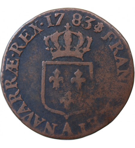 LOUIS XVI - 1/2 SOL 1783 A PARIS