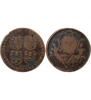 CONSULAT DE LYON, LES QUATRE ECHEVINS – JETON CUIVRE 1723 2