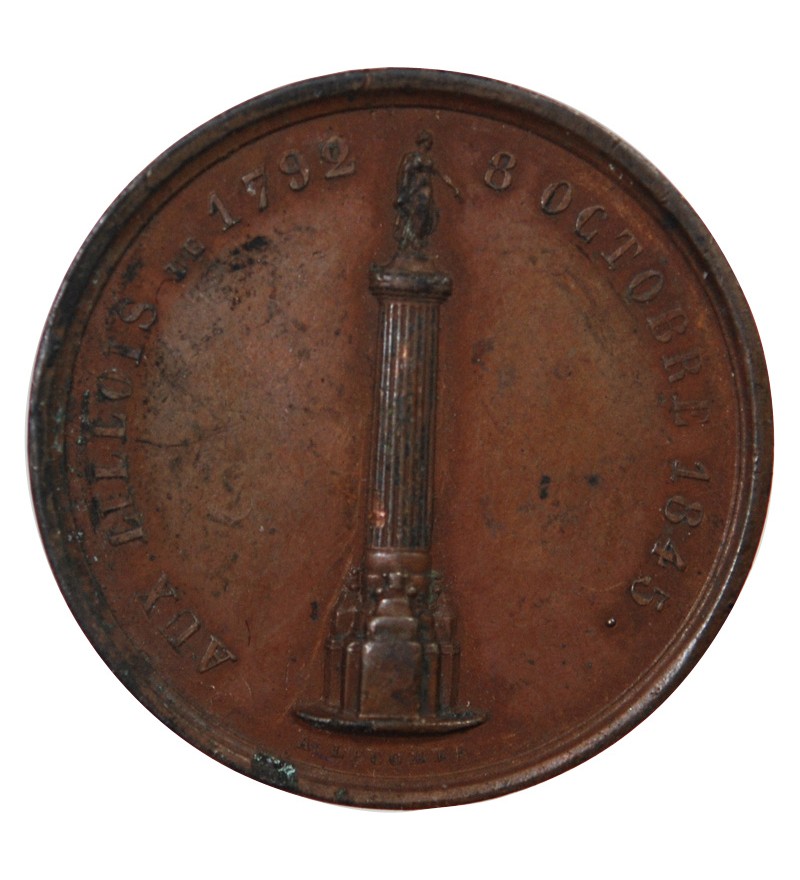 LES LILLOIS ET LA REVOLUTION – JETON CUIVRE 1845