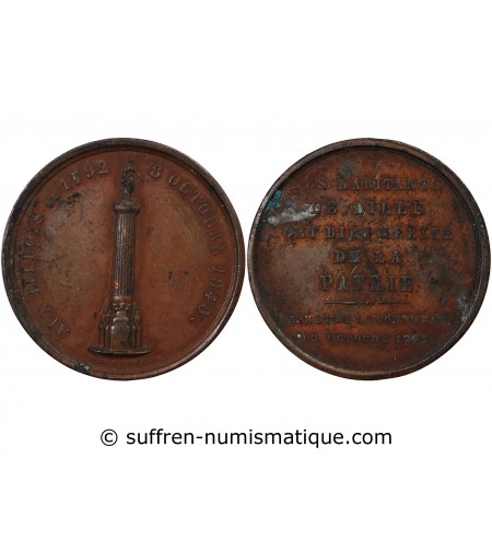 LES LILLOIS ET LA REVOLUTION – JETON CUIVRE 1845
