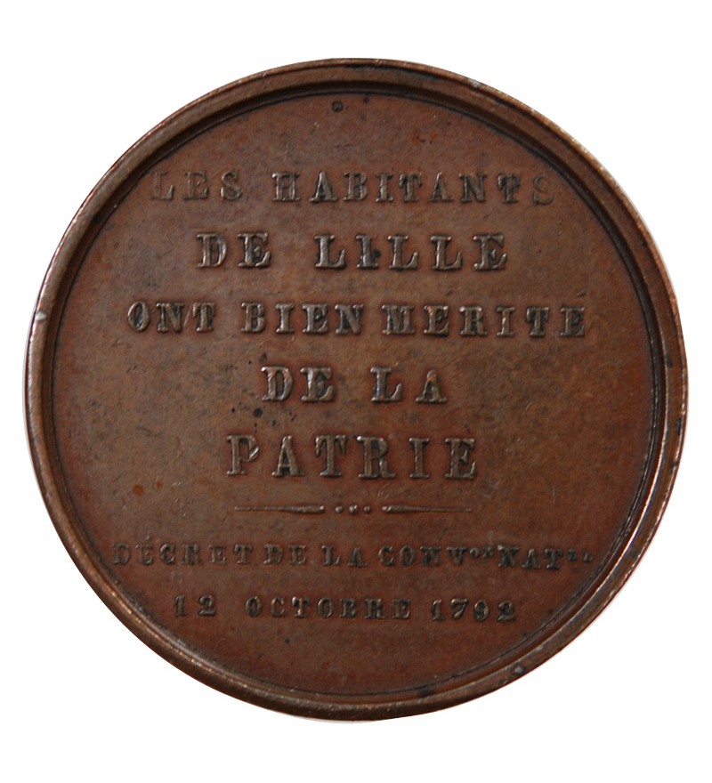 LES LILLOIS ET LA REVOLUTION – JETON CUIVRE 1845