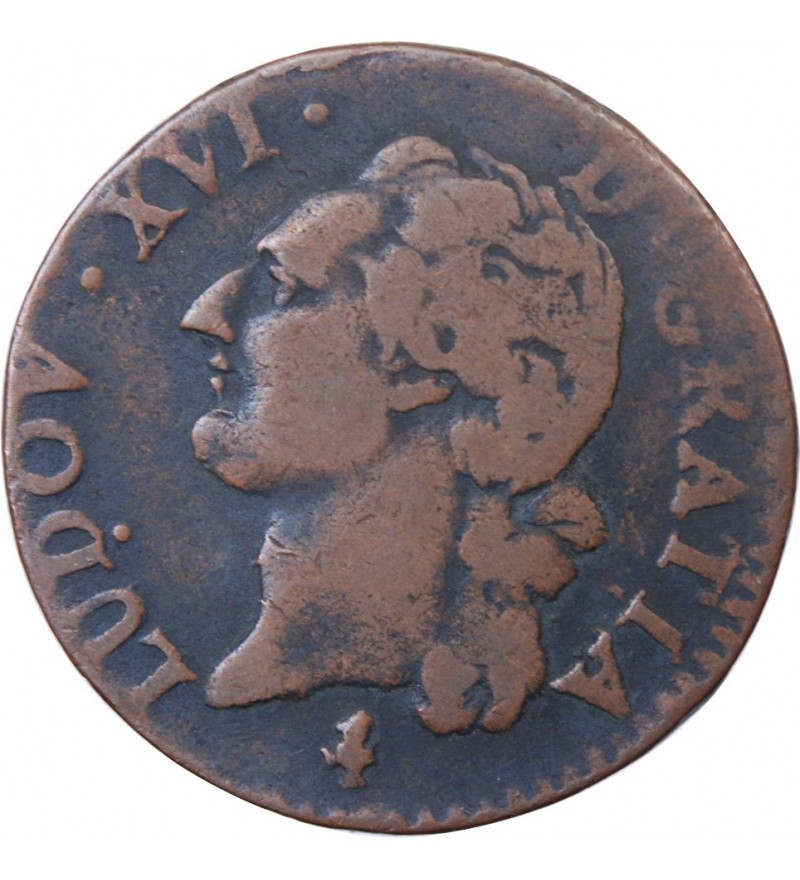 LOUIS XVI - 1/2 SOL 1783 A PARIS