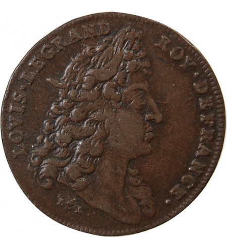 NUREMBERG, LOUIS XIV - JETON CUIVRE - PAIX DE RATISBONNE